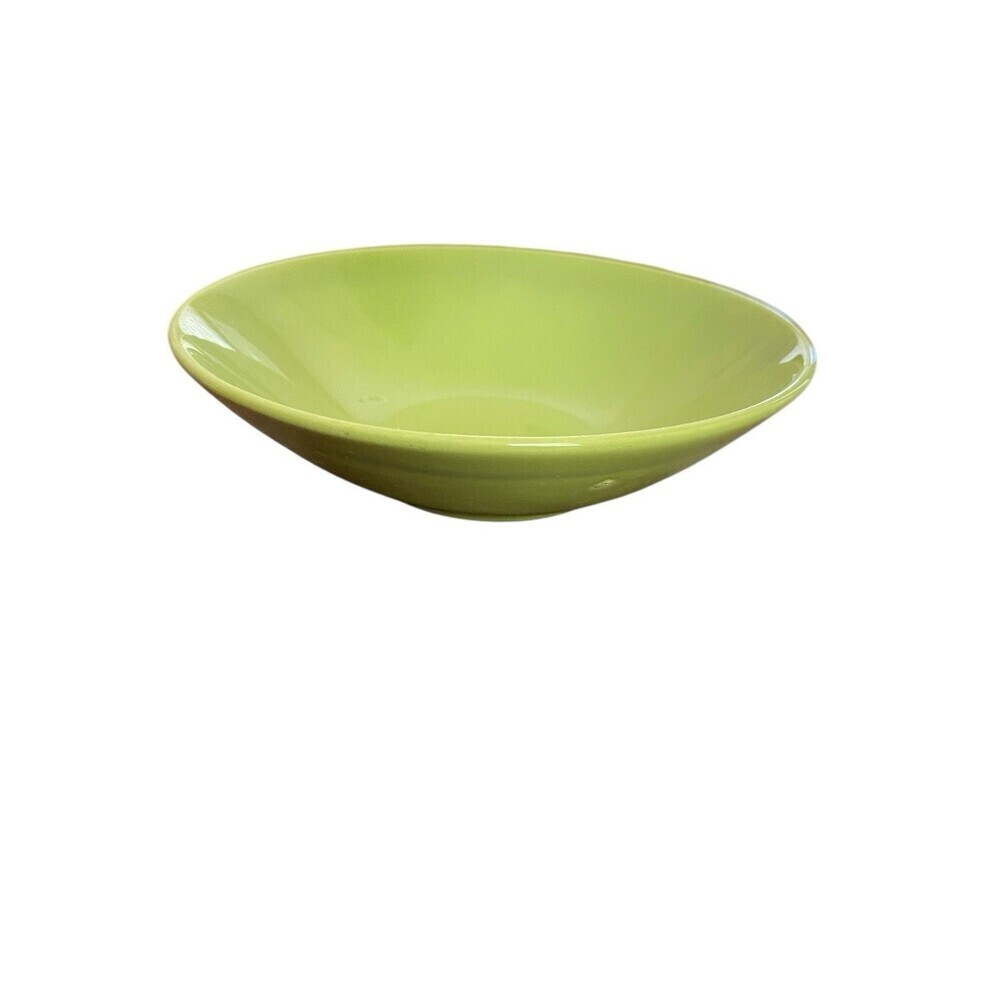Vintage Homer Laughlin Rhythm Fruit Bowl Chartreuse 5-1/4" MCM